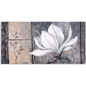 Artland Artprint Klassieke magnolia als artprint van aluminium, artprint voor buiten, artprint op linnen, poster, muursticker