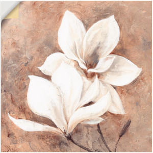 Artland Artprint Klassieke magnolia's als artprint van aluminium, artprint voor buiten, artprint op linnen, poster, muursticker