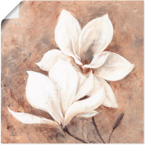 Artland Artprint Klassieke magnolia's als artprint van aluminium, artprint voor buiten, artprint op linnen, poster, muursticker