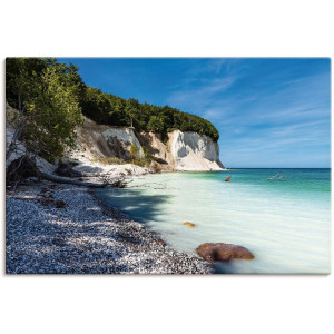 Artland Artprint Krijtrotsen op het eiland Rügen III als artprint van aluminium, artprint voor buiten, artprint op linnen, poster in verschillende maten. maten