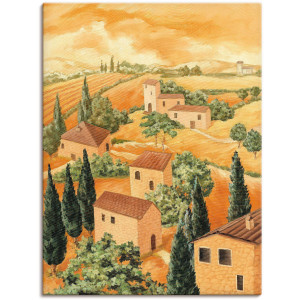 Artland Artprint Landschap Italië als artprint van aluminium, artprint voor buiten, artprint op linnen, poster in verschillende maten. maten