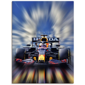 Artland Artprint Max Verstappen - wereldkampioen Formule 1 als artprint van aluminium, artprint voor buiten, artprint op linnen, poster, muursticker