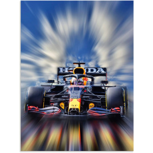 Artland Artprint Max Verstappen - wereldkampioen Formule 1 als artprint van aluminium, artprint voor buiten, artprint op linnen, poster, muursticker