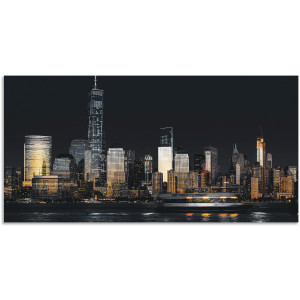 Artland Artprint New York Financial District als artprint van aluminium, artprint voor buiten, artprint op linnen in verschillende maten