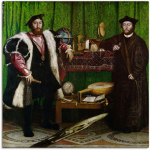 Artland Artprint op linnen De ambassadeurs. 1533 gespannen op een spieraam