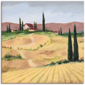 Artland Artprint op linnen Het Toscaanse landschap III - Het Toscaanse landschap IV