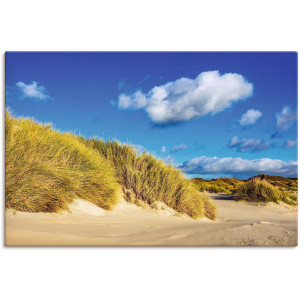 Artland Artprint op linnen Landschap met duinen eiland Amrum