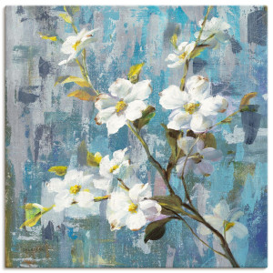 Artland Artprint op linnen Prachtige magnolia II gespannen op een spieraam