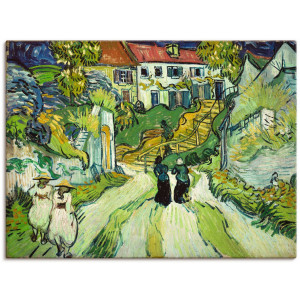 Artland Artprint op linnen Trap in Auvers. 1890 gespannen op een spieraam