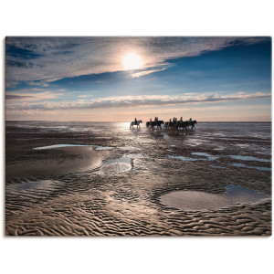 Artland Artprint op linnen Vrijheid aan de zee gespannen op een spieraam