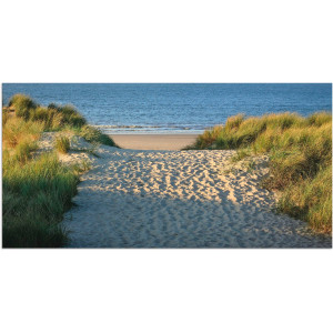 Artland Artprint Pad naar het strand als artprint van aluminium, artprint voor buiten, artprint op linnen, poster, muursticker