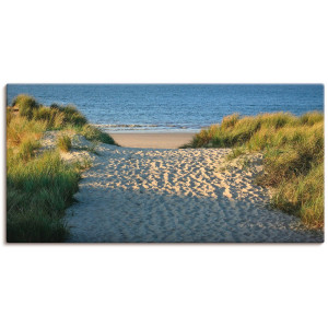 Artland Artprint Pad naar het strand als artprint van aluminium, artprint voor buiten, artprint op linnen, poster, muursticker