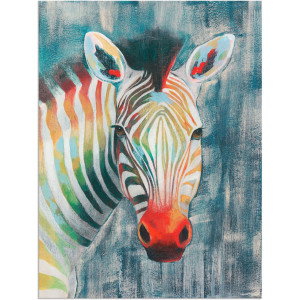 Artland Artprint Prisma zebra I als artprint van aluminium, artprint op linnen, muursticker, verschillende maten