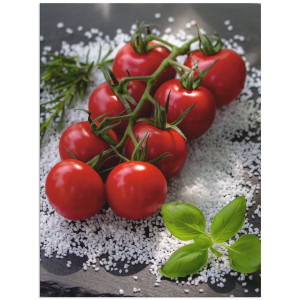 Artland Artprint Tomatentros op zout als artprint van aluminium, artprint voor buiten, poster in diverse formaten