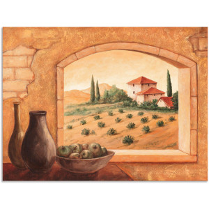 Artland Artprint Toscane als artprint van aluminium, artprint voor buiten, artprint op linnen, poster in verschillende maten. maten