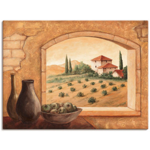 Artland Artprint Toscane als artprint van aluminium, artprint voor buiten, artprint op linnen, poster in verschillende maten. maten