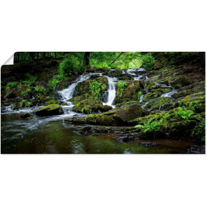 Artland Artprint Waterval panorama als artprint op linnen, poster in verschillende formaten maten