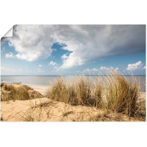 Artland Artprint Weg door de duinen bij de rode klif als artprint van aluminium, artprint voor buiten, artprint op linnen, poster in verschillende maten. maten