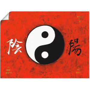 Artland Artprint Yin & Yang als artprint van aluminium, artprint voor buiten, poster in diverse formaten