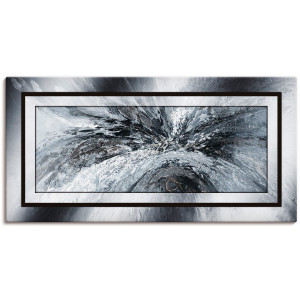 Artland Artprint Zwart - wit Abstract 1 als artprint van aluminium, artprint voor buiten, artprint op linnen, poster in verschillende maten. maten