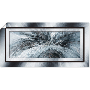 Artland Artprint Zwart - wit Abstract 1 als artprint van aluminium, artprint voor buiten, artprint op linnen, poster in verschillende maten. maten