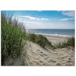 Artland Print op glas Duinlandschap in de zomer aan de Noordzee