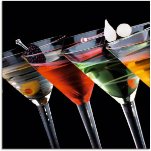 Artland Print op glas Klassieke Martini - cocktail