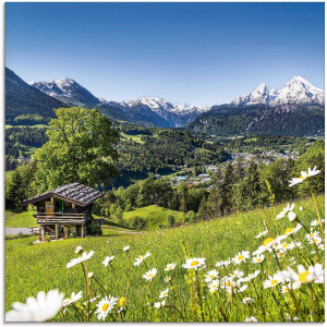 Artland Print op glas Landschap in de Beierse Alpen