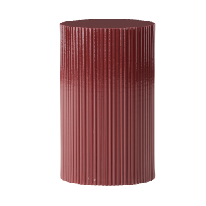Asa houten bijzettafel bordeaux rood - Ø 31 cm