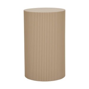 Asa houten bijzettafel donker beige - Ø 30 cm