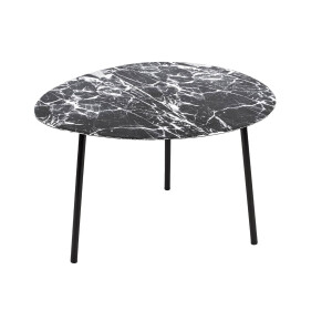 Bijzettafel Ovoid marmer look | LEITMOTIV