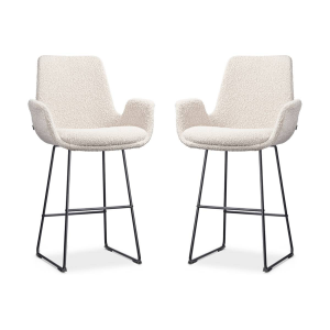 van 4barstoelen Nino-Eef bouclé | Nolon
