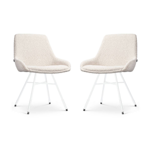 Set van 2 eetkamerstoelen Noa-Isa bouclé | Nolon