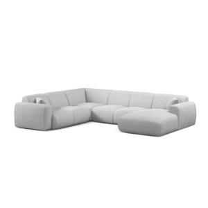 Modulaire hoekbank Molino links bouclé | Micadoni Home