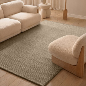 Vloerkleed Diana Rechthoekig - Beige 300x200cm - Wol - Dekbed-Discounter.nl