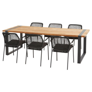 Taste by 4 Seasons Tuinset Barista Alto 240 cm Antraciet