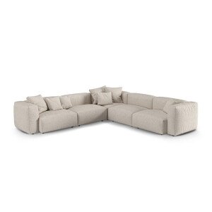 Modulaire hoekbank Martina bouclé | Micadoni Home