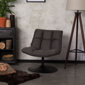 Dutchbone Fauteuil 'Bar', kleur Donkergrijs