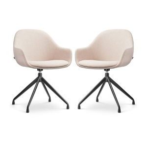 Set van 2 eetkamerstoelen Nola-Mae draaibaar | Nolon