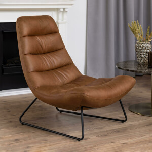 Bendt Fauteuil 'Ochre' Eco-leder, kleur Bruin