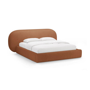Bedframe Ovalo bouclé 180 x 200 met opbergruimte | Micadoni Home