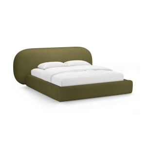 Bedframe Ovalo bouclé 200 x 200 met opbergruimte | Micadoni Home