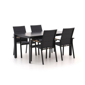 Bellagio Albinea/Sestino 160cm dining tuinset 5-delig stapelbaar - Laagste prijsgarantie!