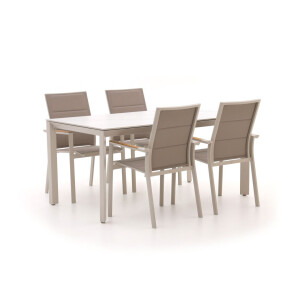 Bellagio Albinea/Sestino 160cm dining tuinset 5-delig stapelbaar - Laagste prijsgarantie!
