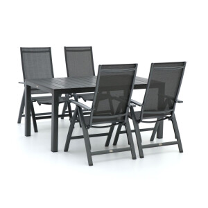 Bellagio Avenza/Fidenza 160cm dining tuinset 5-delig verstelbaar - Laagste prijsgarantie!