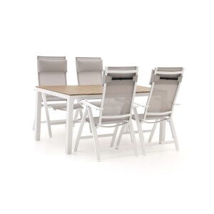 Bellagio Avenza/Fidenza 160cm dining tuinset 5-delig verstelbaar - Laagste prijsgarantie!