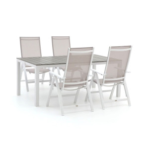 Bellagio Avenza/Fidenza 183cm dining tuinset 5-delig verstelbaar - Laagste prijsgarantie!