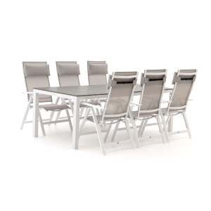 Bellagio Avenza/Fidenza 220cm dining tuinset 7-delig verstelbaar - Laagste prijsgarantie!