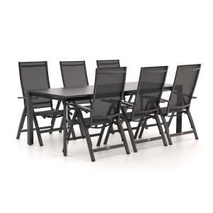 Bellagio Avenza/Sestino 220cm dining tuinset 7-delig verstelbaar - Laagste prijsgarantie!