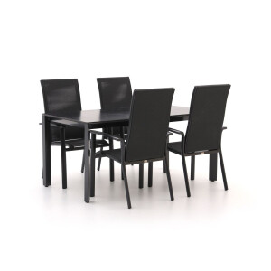 Bellagio Avio/Sestino 160cm dining tuinset 5-delig stapelbaar - Laagste prijsgarantie!